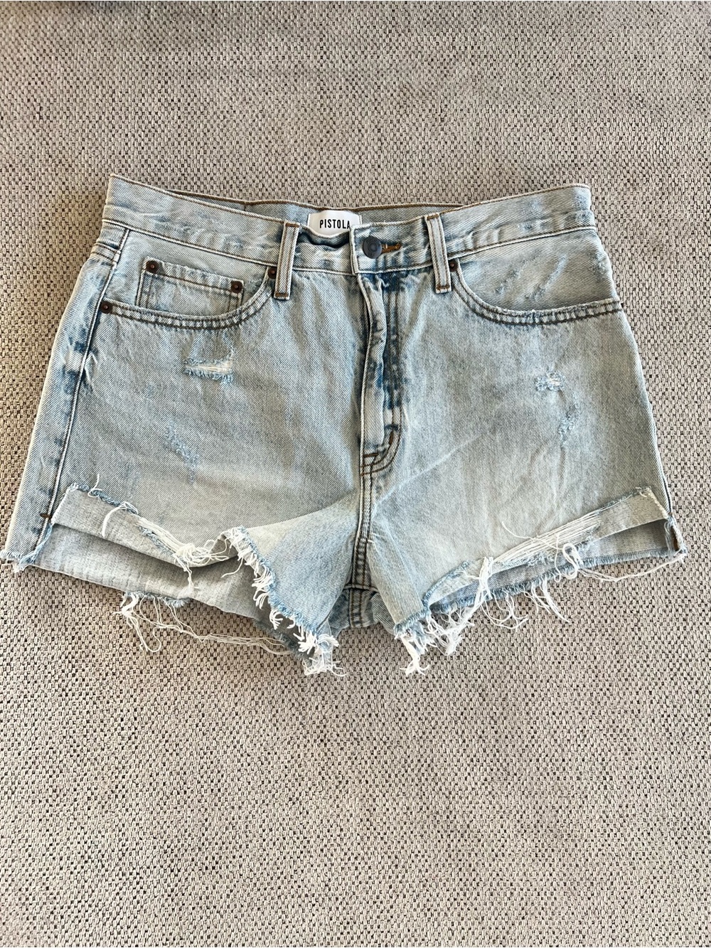 ☀️ Lakeside Cutoffs - Pistola Light Wash Denim Shorts
